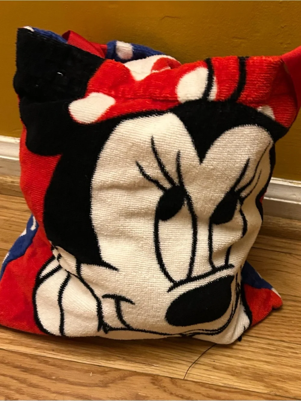 Disney Minnie Mouse Patriotic Beach Towel and Matching Terry Cloth Bag